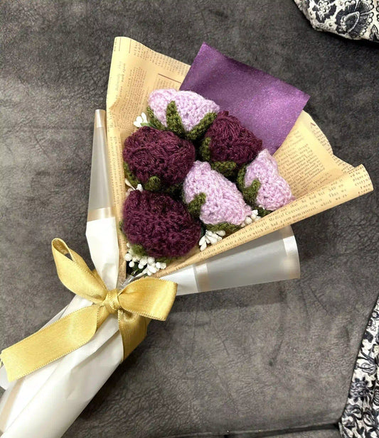 Jumbo Purple Rose Bouquet